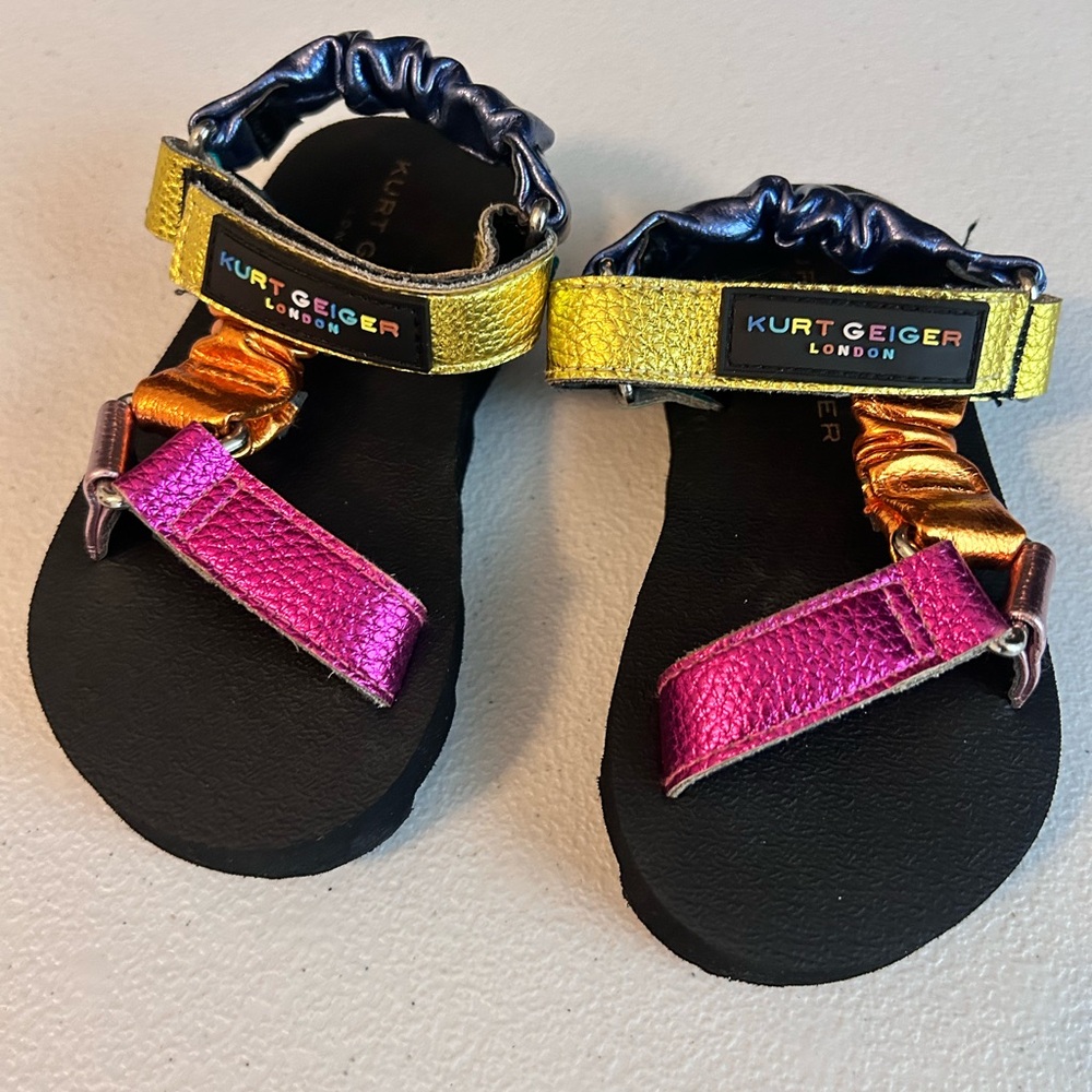 Kurt Geiger Kids Sandals - Pink, Gold, and Black